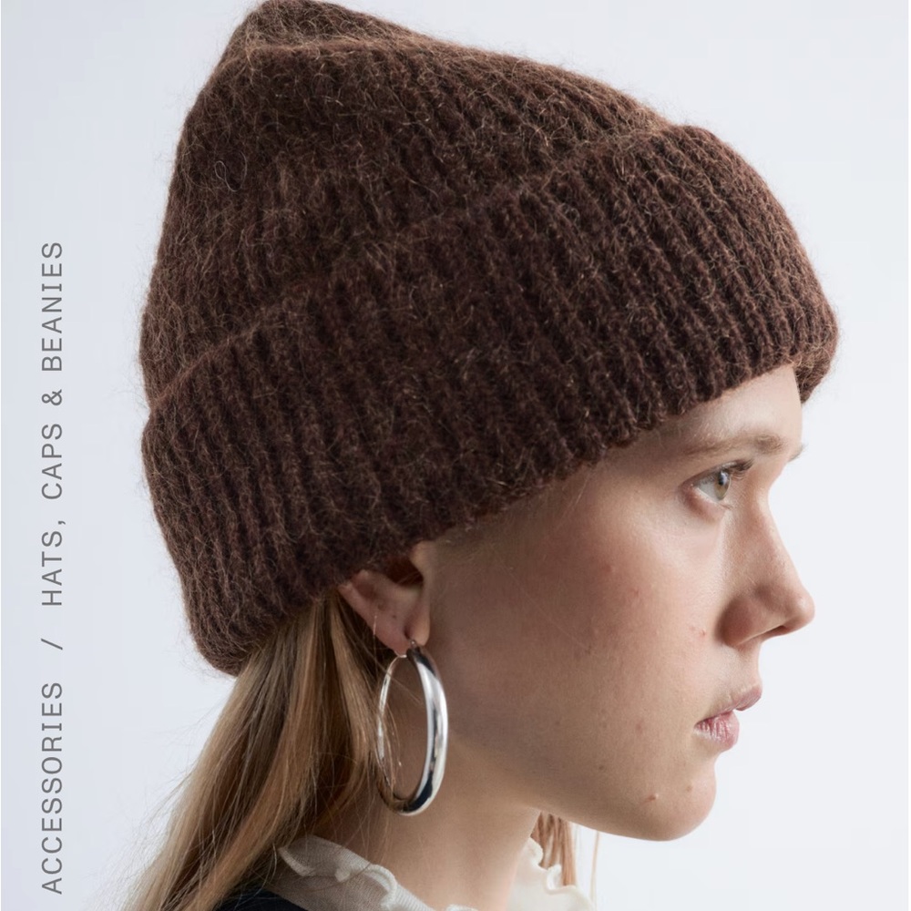 Brown Knit Beanie